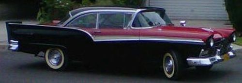 Beautiful red &amp; black 1957 fairlane