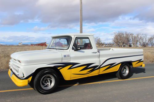 1965 chevy c10 pickup, very straight 99% rust free hot rod