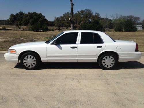 White low-mileage police interceptor