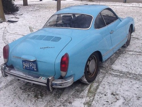 1974 karmann ghia volkswagen automatic stick shift barn find