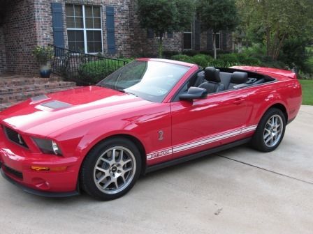 2007 ford mustang shelby gt500 convertible 2-door with only 8k miles
