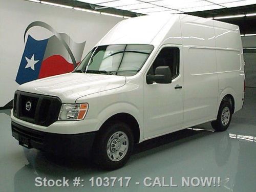 2013 nissan nv 2500 hd cargo van high roof 5.6l v8 26k texas direct auto