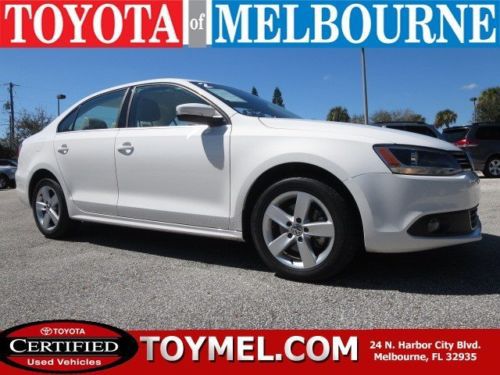 2012 volkswagen jetta tdi 2.0l turbo leather sunroof clean navigation diesel nav