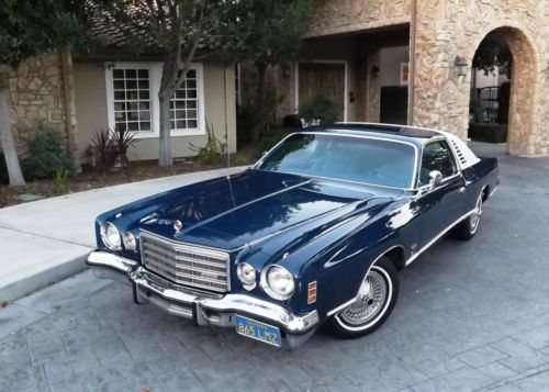 Restored - 1975 dodge charger se - - mopar chrysler cordoba 300
