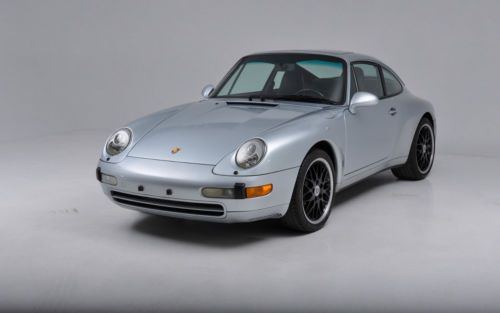 1995 porsche 993 carrera 2 coupe rare polar silver/black 6-spd 62,000 miles mint