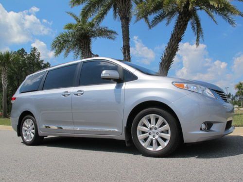 2013 toyota sienna limited awd -nav-rear dvd-reclining bucket seats-low miles!!