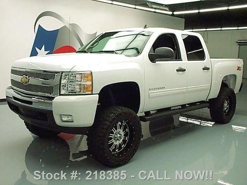 2011 chevy silverado lt crew lifted 4x4 leather tow 33k texas direct auto