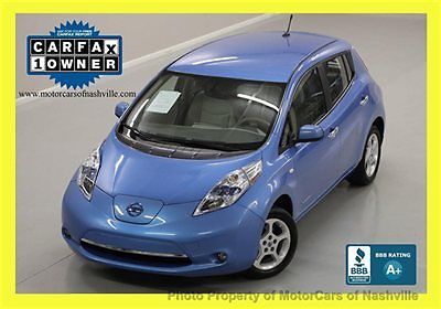 5-days *no reserve* &#039;12 leaf sl 100% electric car navi htd seats carfax warranty