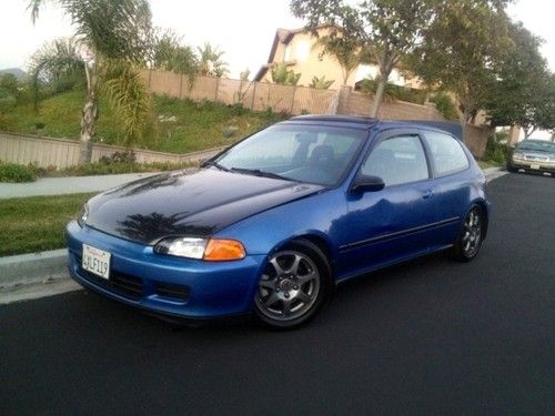 1993 honda civic si !!! rare captiva blue eh3 eg6 sir !! clean title !