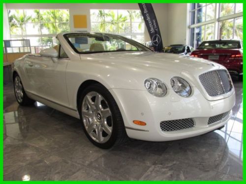08 ghost white gtc turbo 6l w12 mulliner awd convertible *low miles *florida