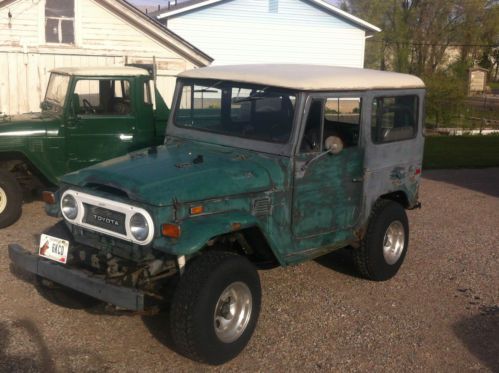 1974 toyota land cruiser  fj40 all original runs great 327 v8 from a 1969 impala