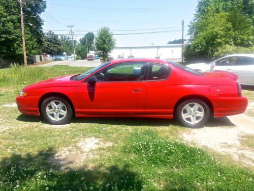 Chevy montecarlo 2004 chevrolet red automatic coupe