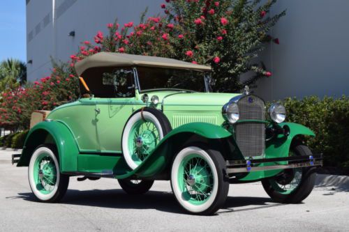 1930 ford model a deluxe roadster - restored