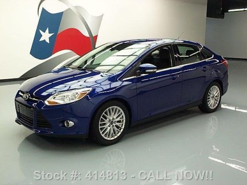 2012 ford focus sel sedan htd leather alloys 20k miles texas direct auto