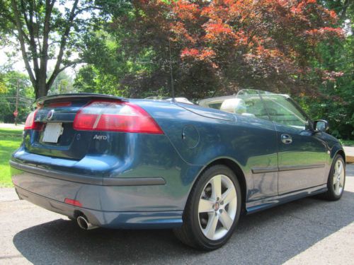 Saab 9 3 aero convertible 2006 vandalized v6 great color! runs well!