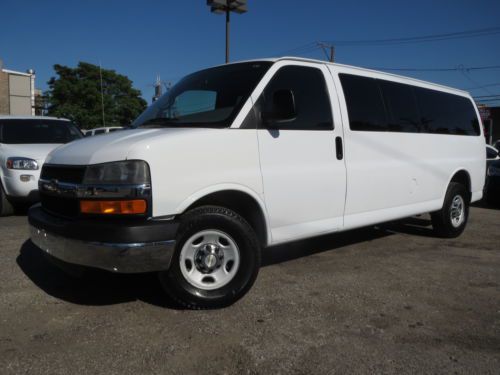 White 3500 lt 69k miles 15 passenger pw pl cruise ex govt well maintained