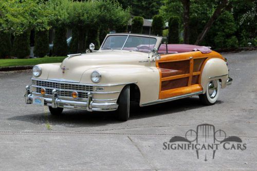 1947 chrysler town &amp; country convertible - recently restored! very well-kept!