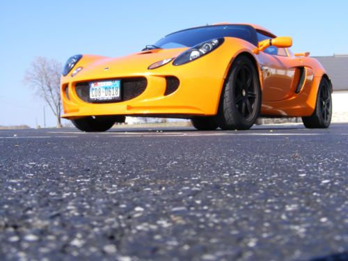 2007 lotus exige s chrome orange touring/track pack, lsd, tc