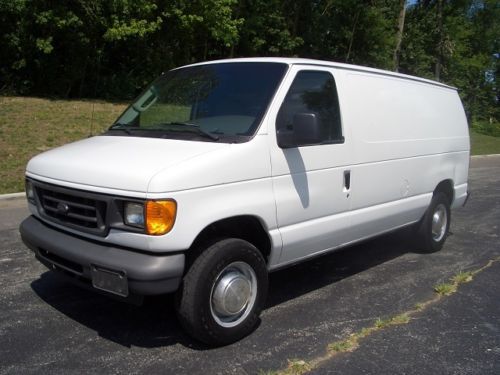 2007 ford e250 super duty cargo van one owner fleet maintained runs good