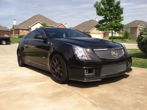 2011 cadillac cts v coupe 2-door 6.2l black diamond edition