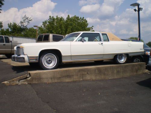 1975 lincoln continental town coupe 2-door 7.5l 460 v8 classic collector&#039;s car!!