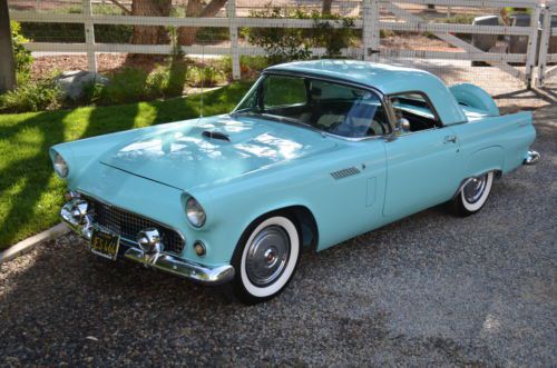 1956 ford thunderbird, one owner, restored, ca black plate, gorgeous!