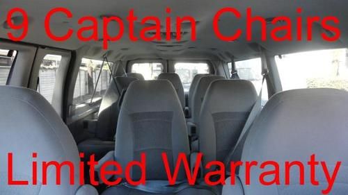 2007 ford e150 xlt e-series van 9 captain chairs