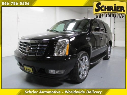 10 cadillac escalade luxury awd black 22 in wheels blind spot monitor 7 passeng