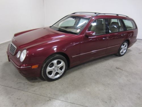 02 mercedes-benz  e320 wagon 3.2l v6 sunroof leather awd 2 owners 80+ pics