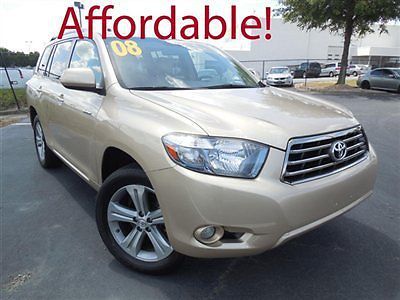 Toyota highlander fwd 4dr sport suv automatic gasoline 3.5l v6 cyl sandy beach m