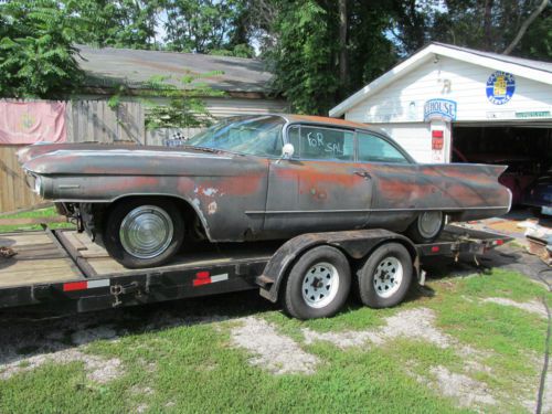 1960 cadillac coupe  barn find  stored since 1973 rat rod 58 57 56 61 1959