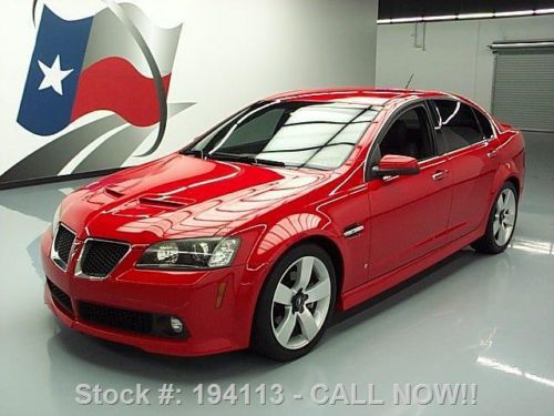 2009 pontiac g8 gt sedan heated leather 19&#034; wheels 55k  texas direct auto