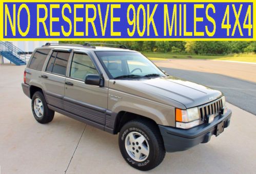 No reserve 90k original miles 4x4 zj cherokee sport classic grand 96 97 98 00 01