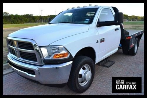 2011 ram 3500hd dually flatbed cummins turbo diesel 6-speed manual carfax