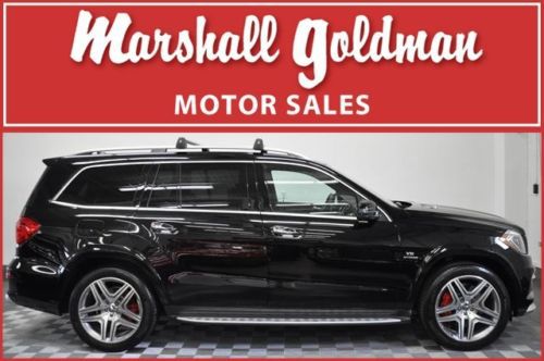 2014 mercedes benz gl 63 amg black/black pano roof dvds 1800 miles