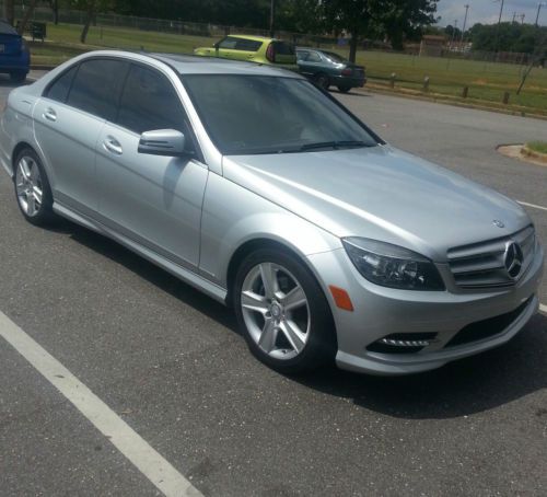Mercedes benz c300 iridium silver sport sedan 2011