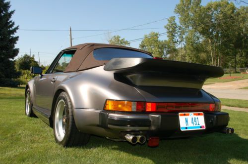 Rare 1986 factory &#034;wide body&#034; (m491) porsche cabriolet