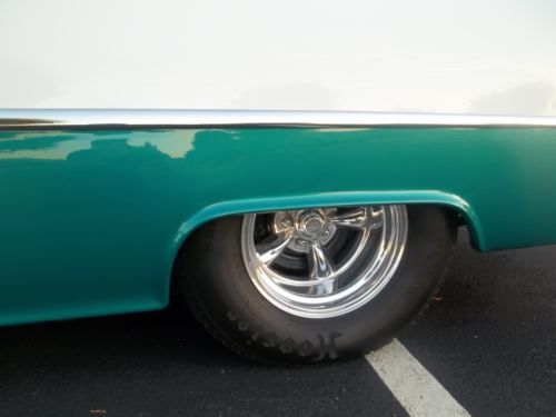 1955 Chevy Chevrolet 2 door sedan hot rod mini tubbed 383 stroker muncie 4 speed, image 4