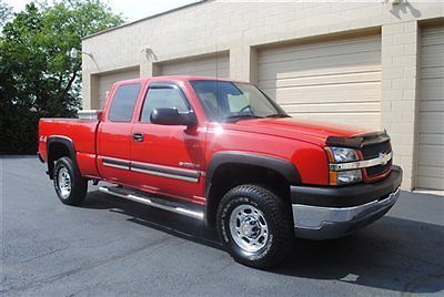 2004 chevrolet silverado 2500hd ext cab 4x4/low miles!clean!wow!look!warranty!