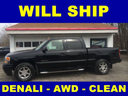 2005 gmc sierra 1500 denali crew cab awd dvd clean runs 100% no reserve