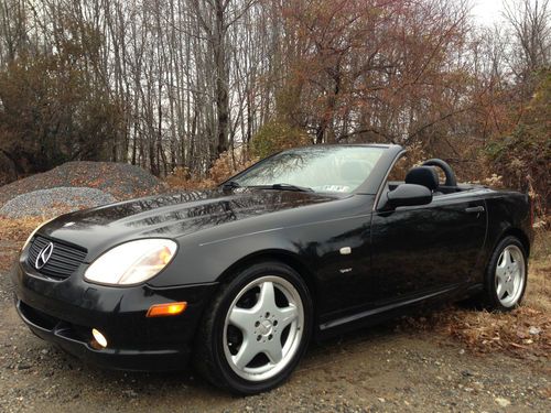 1999 mercedes-benz slk 230 black beauty sport package 17" amg wheels loaded