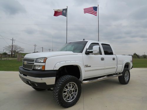 2006 chevrolet silverado 2500hd crew 4wd susp lift duramax diesel flares  bucket