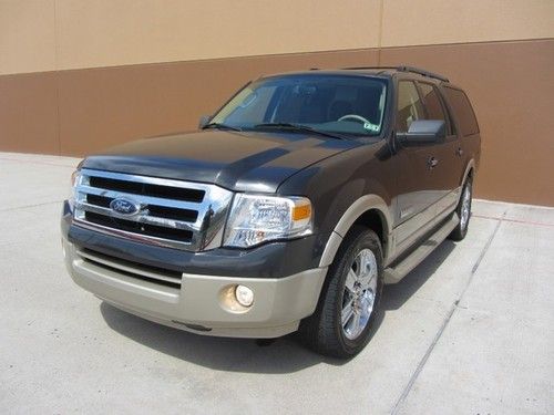 2007 ford expedition el~eddie bauer~nav~tv/dvd~htd/cld lea~roof~4capt~loaded