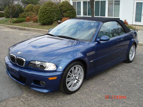 2003 bmw m3 convertible; smg; only 61,973 miles!  low low miles