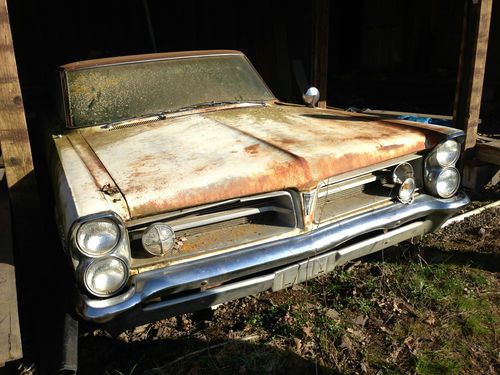 1963 pontiac grand prix unrestored barn find