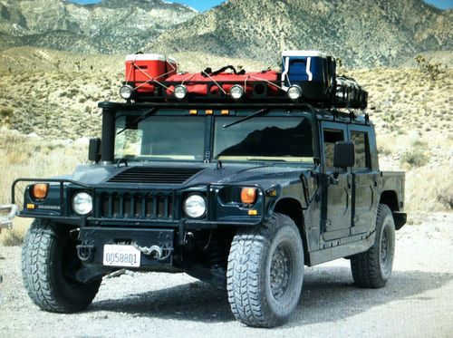 Hummer h1, 4 door hard top truck, emerald green / tan interior