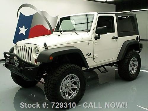 2009 jeep wrangler x hard top 4x4 lifted 6-speed 21k mi texas direct auto