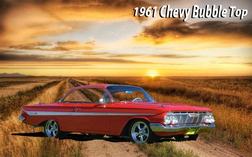 1961 chevrolet bubble top v8 4 speed/32/55