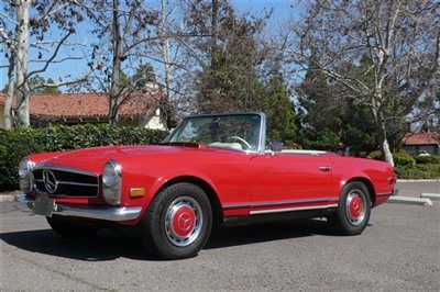 280 sl "pagoda" red roadster