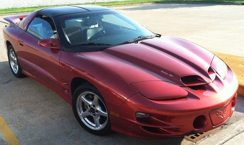 2001 ws6 ram air trans am 6spd hurst sunset orange rarest 17,800 miles